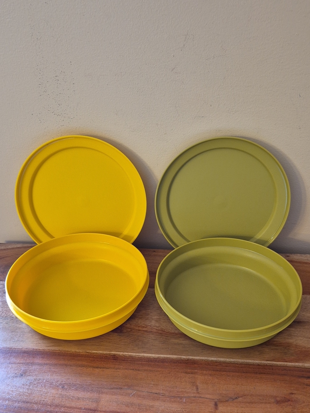 Vintage Tupperware Harvest Colors Storage Bowls #1206 - Picture 2 of 7